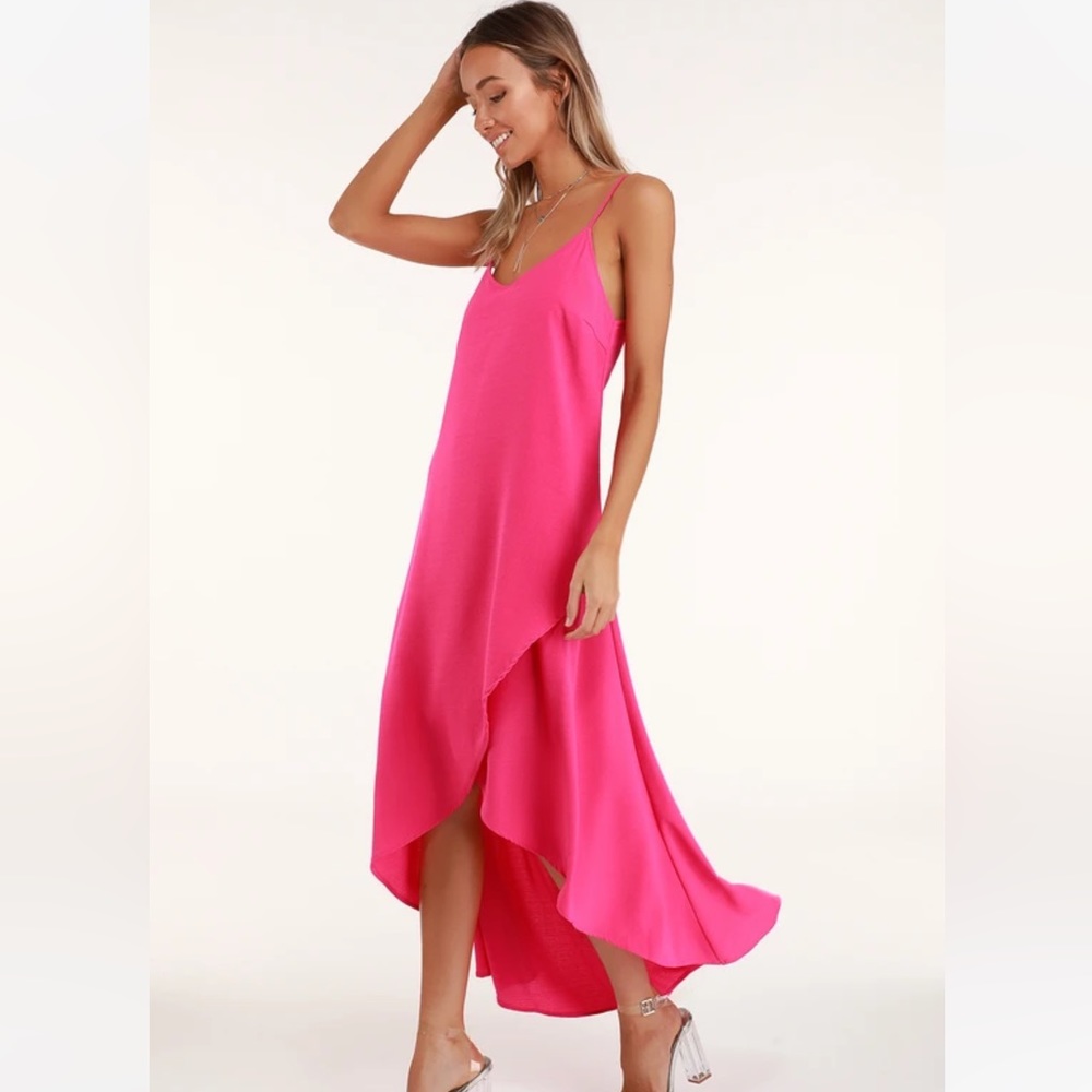 Pink high low maxi dress - Lulus